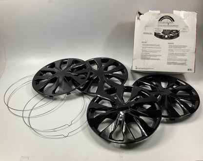 SCRATCHED Custom Accessories 96909 17'' Wheel Covers, Gloss Black - 4 Piece Set