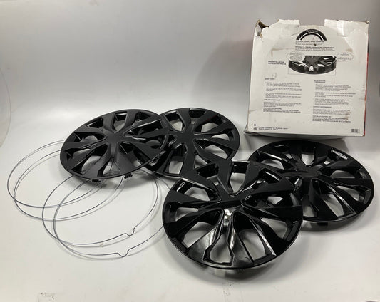 SCRATCHED Custom Accessories 96909 17'' Wheel Covers, Gloss Black - 4 Piece Set