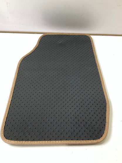 Custom Accessories 9914 - Universal Brown Anti-slip Premium Carpet Mats, 4 PC