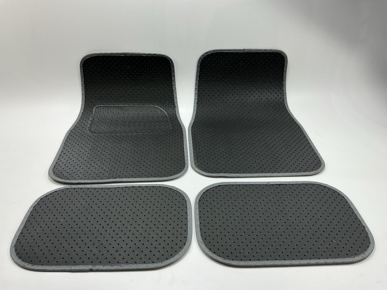 Custom PB80075PBI Universal Gray Floor Mat Carpet Set, 4-Piece