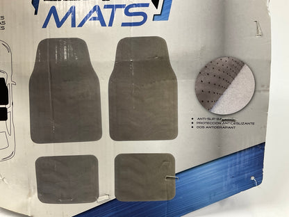 CA PB90075 Rubber Floor Mats, 4-Piece Set, Universal, Black Rubber SUV Truck Car