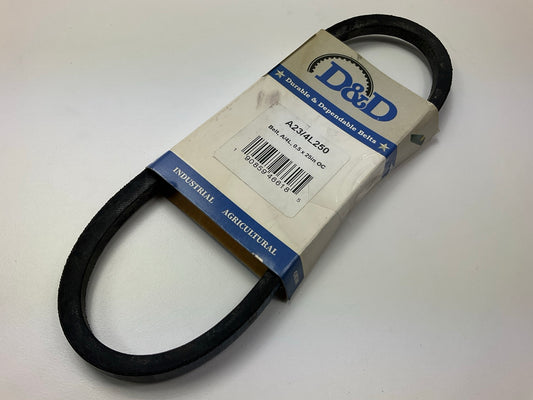 D&D A23-4L250 Lawn & Garden Power Equipment Accessory Drive Belt - 1/2'' X 25''