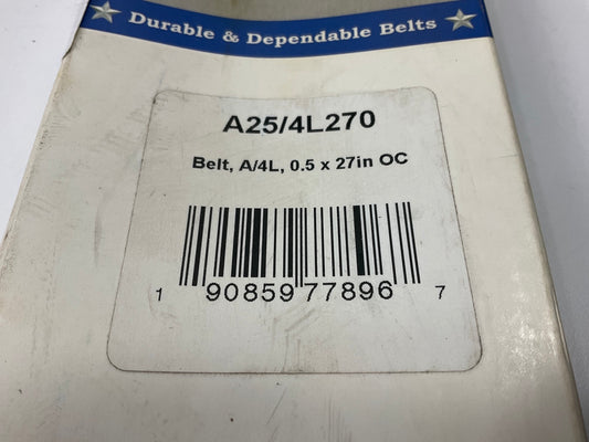 D&D A25-4L270 Lawn & Garden Power Equipment Accessory Drive Belt - 1/2'' X 27''