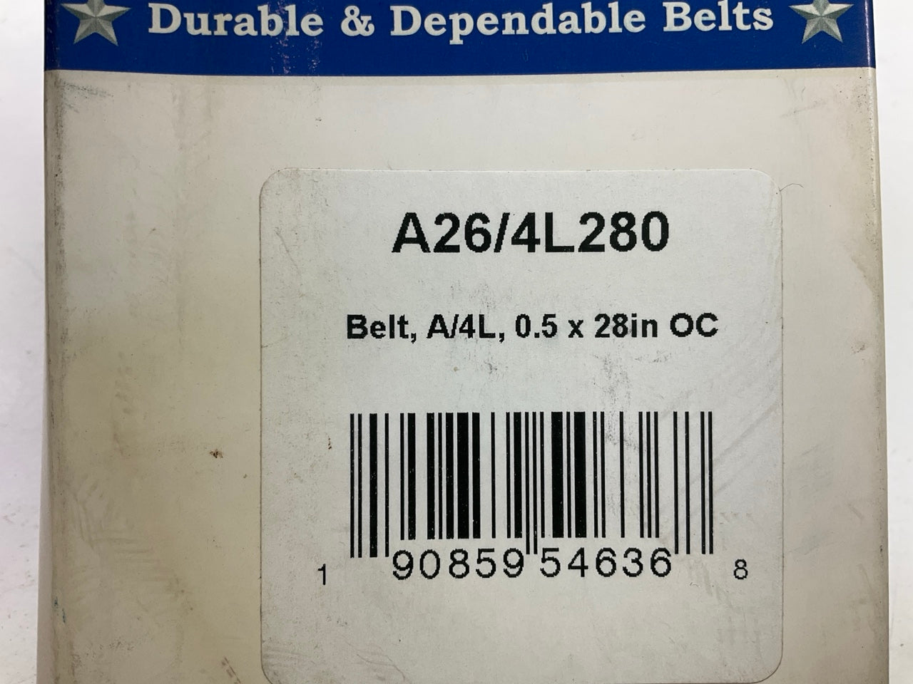 D&D A26-4L280 Lawn & Garden Power Equipment Accessory Drive Belt - 1/2'' X 28''