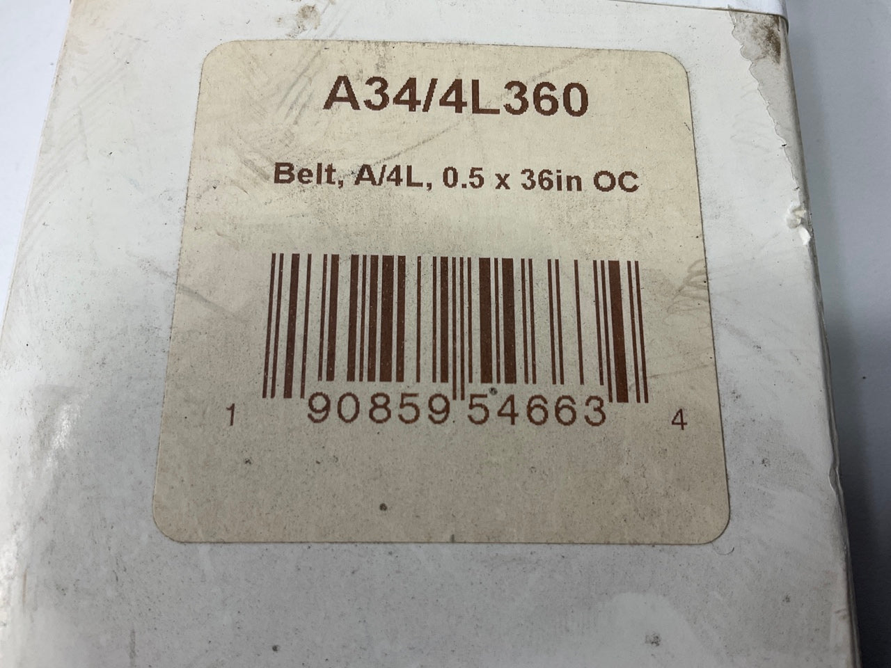 D&D A34-4L360 Lawn & Garden Power Equipment Accessory Drive Belt - 1/2'' X 36''