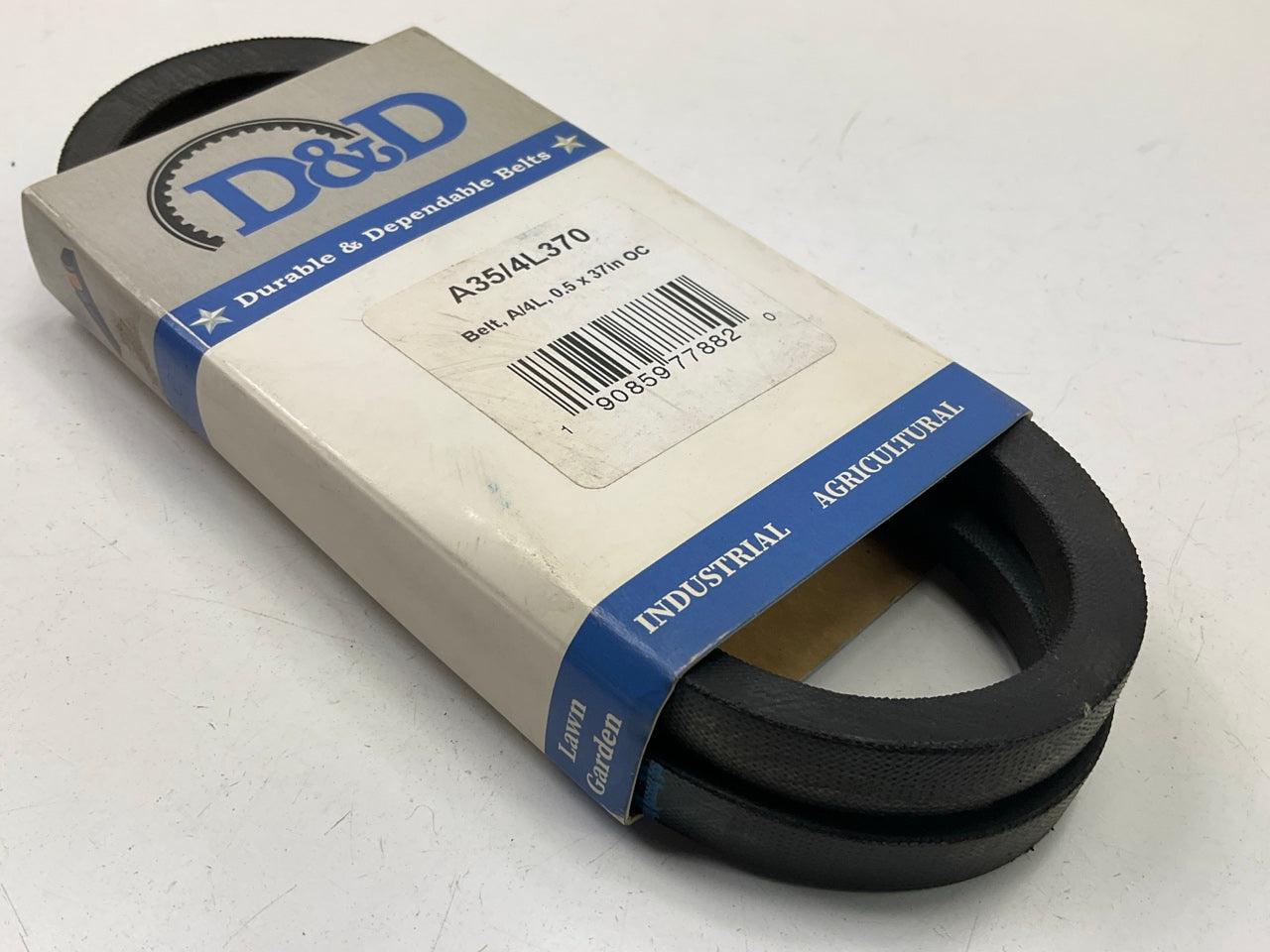 D&D A35-4L370 Industrial Accessory Drive V - Belt - 1/2'' X 37''