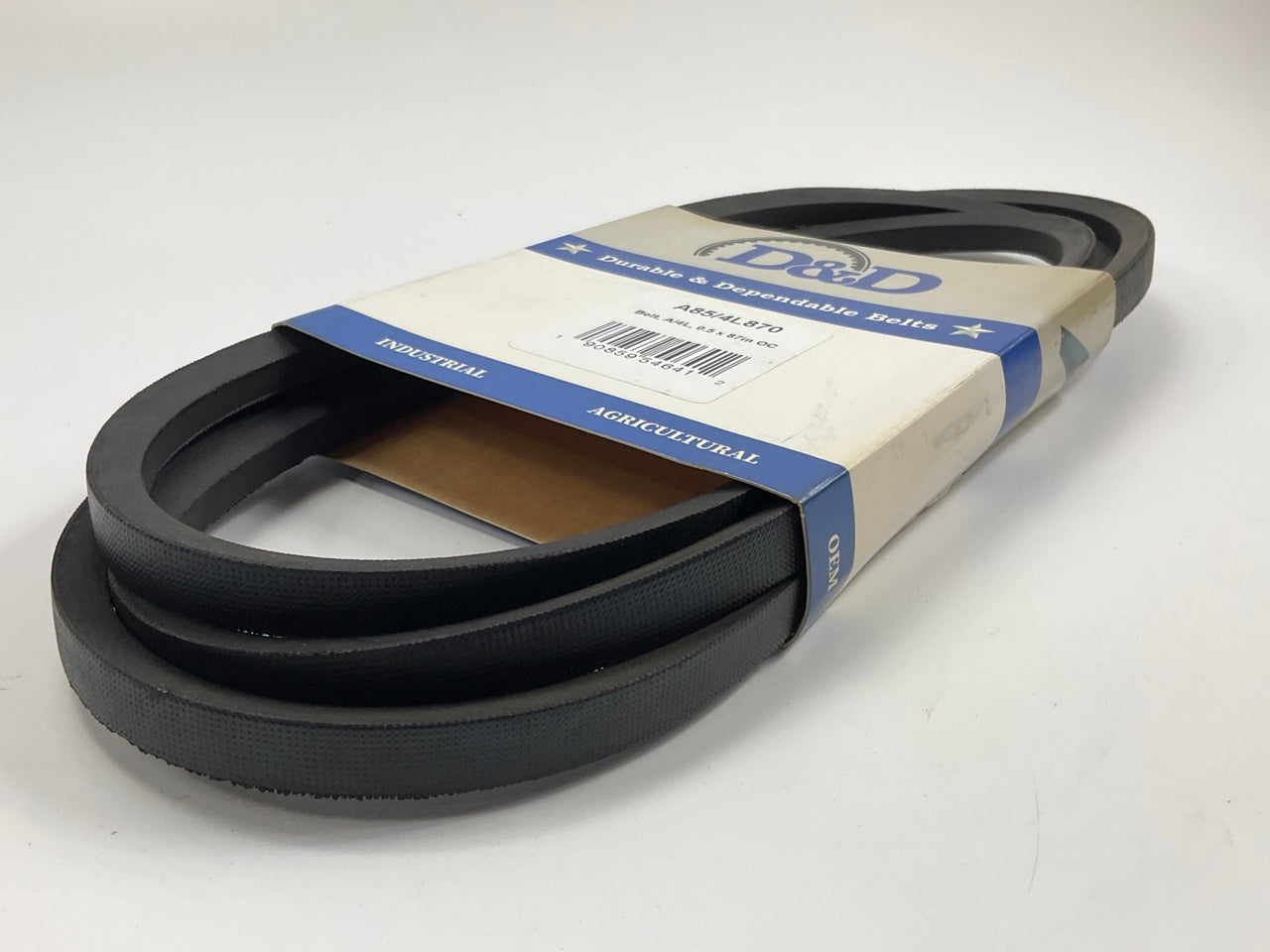 D&D A85-4L870 Industrial Accessory Drive V - Belt  - 1/2'' X 87''