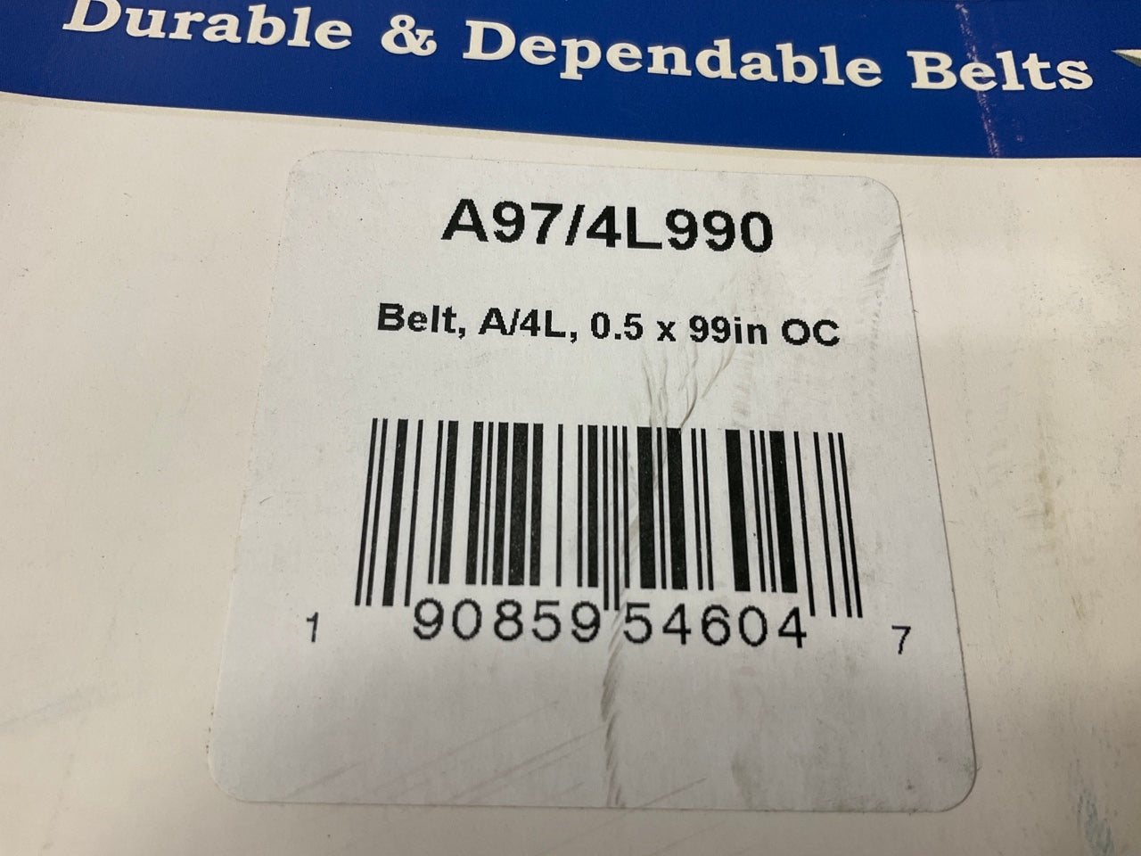 D&D A97-4L990 Lawn & Garden Power Equipment Accessory Drive Belt - 1/2'' X 99''