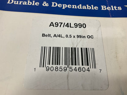 D&D A97-4L990 Lawn & Garden Power Equipment Accessory Drive Belt - 1/2'' X 99''