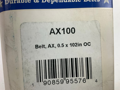 D&D AX100 Cogged Industrial Accessory Drive Belt - 1/2'' X 102''