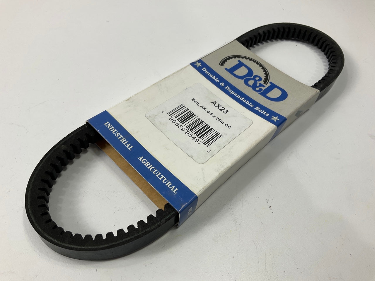 D&D AX23 Cogged Industrial Accessory Drive Belt - 1/2'' X 25''