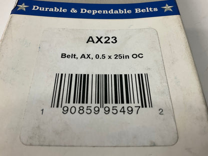 D&D AX23 Cogged Industrial Accessory Drive Belt - 1/2'' X 25''
