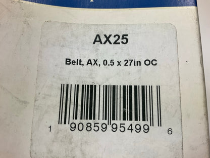 D&D AX25 Cogged Industrial Accessory Drive Belt - 1/2'' X 27''