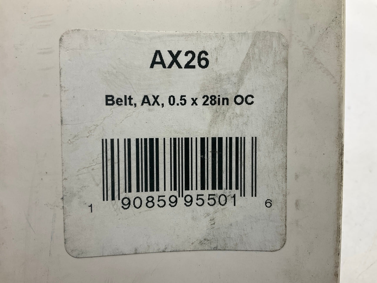 D&D AX26 Cogged Industrial Accessory Drive Belt - 1/2'' X 28''