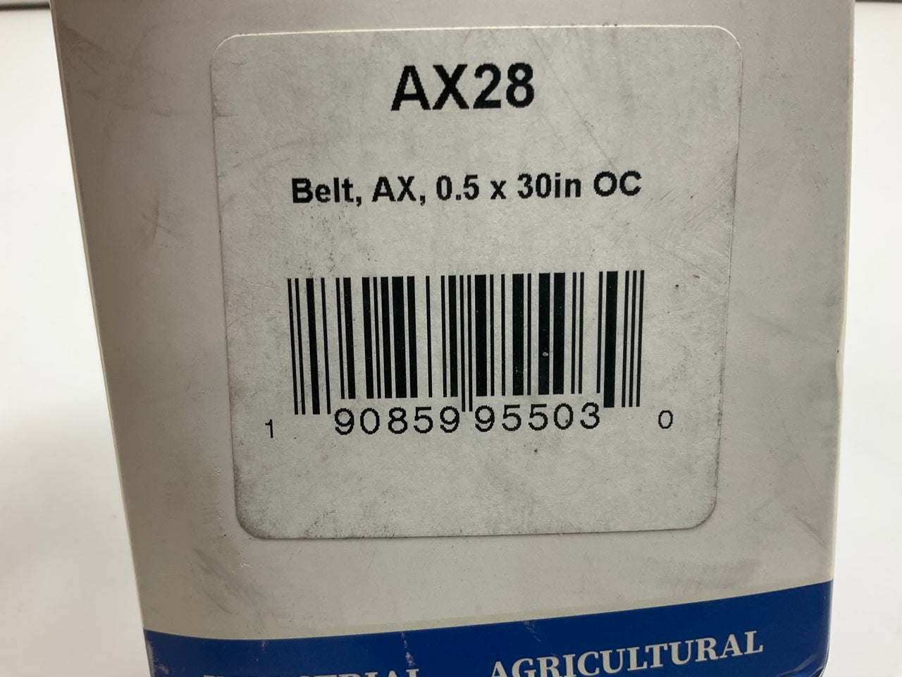 D&D AX28 Industrial Cogged Accessory Drive Belt - 1/2'' X 30''