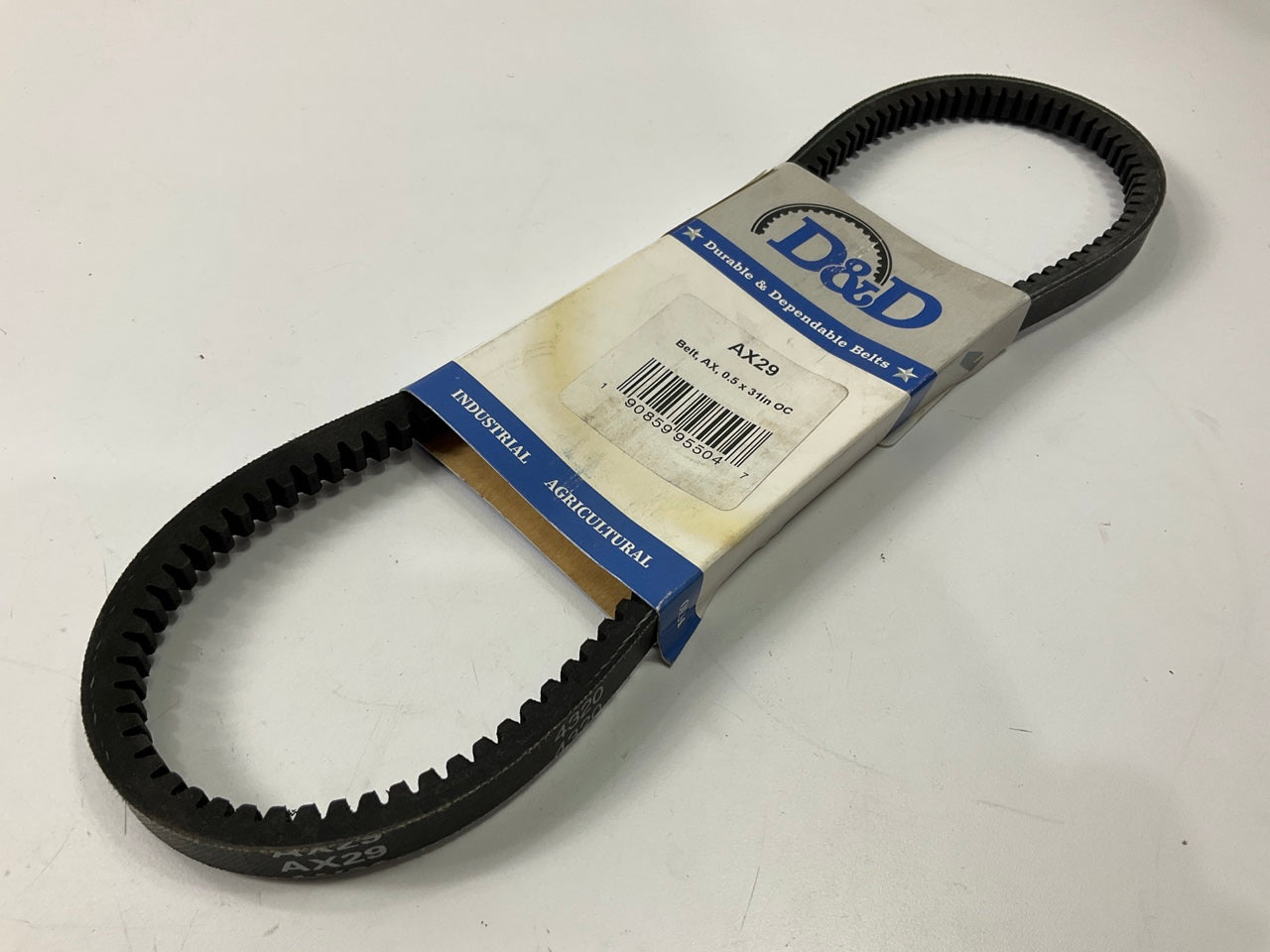 D&D AX29 Cogged Industrial Accessory Drive Belt - 1/2'' X 31''