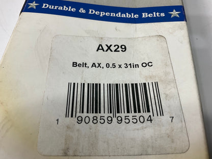 D&D AX29 Cogged Industrial Accessory Drive Belt - 1/2'' X 31''