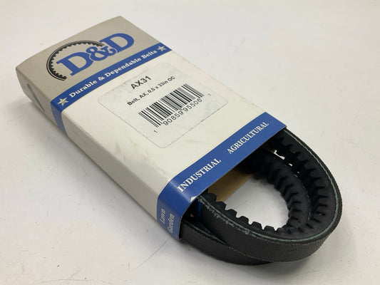 D&D AX31 Cogged Industrial Accessory Drive Belt - 1/2'' X 33''