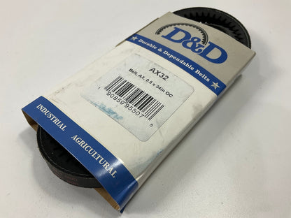 D&D AX32 Industrial Cogged Accessory Drive Belt - 1/2'' X 34''