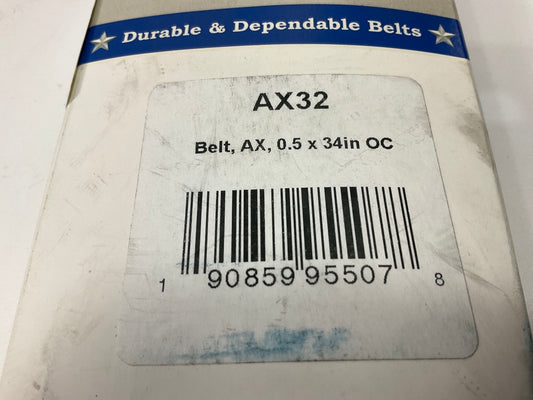 D&D AX32 Industrial Cogged Accessory Drive Belt - 1/2'' X 34''