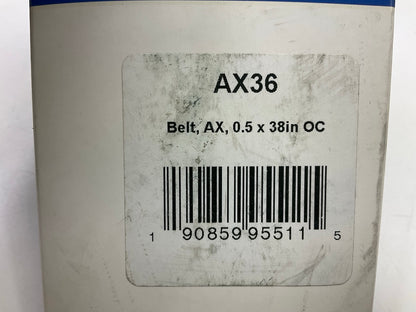 D&D AX36 Cogged Industrial Accessory Drive Belt - 1/2'' X 38''