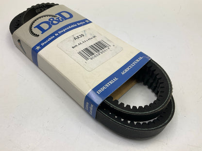 D&D AX39 Cogged Industrial Accessory Drive Belt - 1/2'' X 41''
