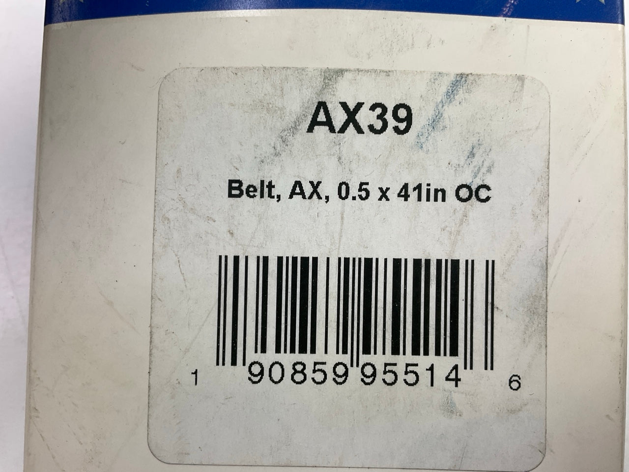 D&D AX39 Cogged Industrial Accessory Drive Belt - 1/2'' X 41''