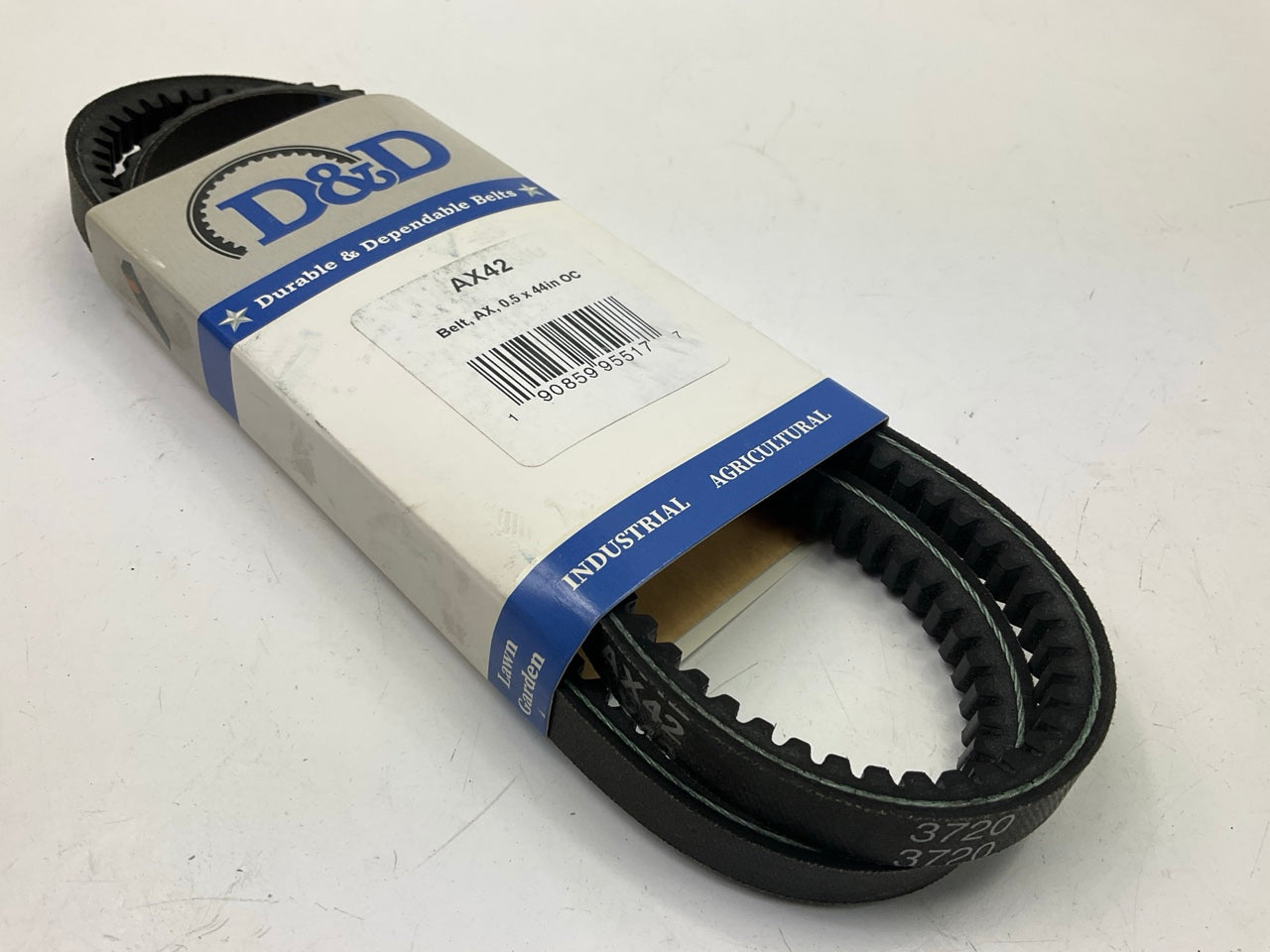 D&D AX42 Cogged Industrial Accessory Drive Belt - 1/2'' X 44''
