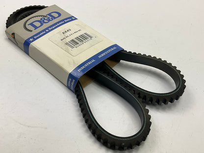 D&D AX43 Cogged Industrial Accessory Drive V - Belt - 1/2'' X 45''