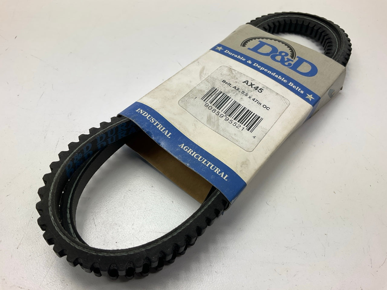 D&D AX45 Cogged Industrial Accessory Drive Belt - 1/2'' X 47''