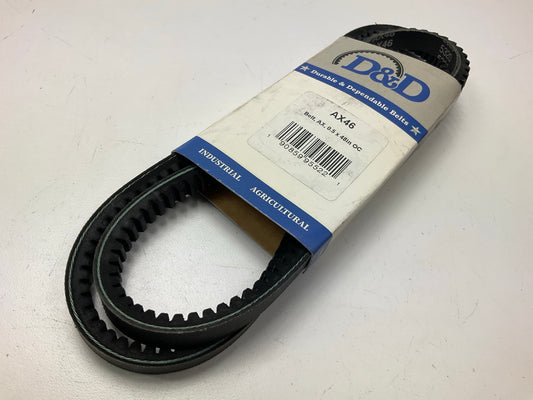 D&D AX46 Cogged Industrial Accessory Drive Belt - 1/2'' X 48''