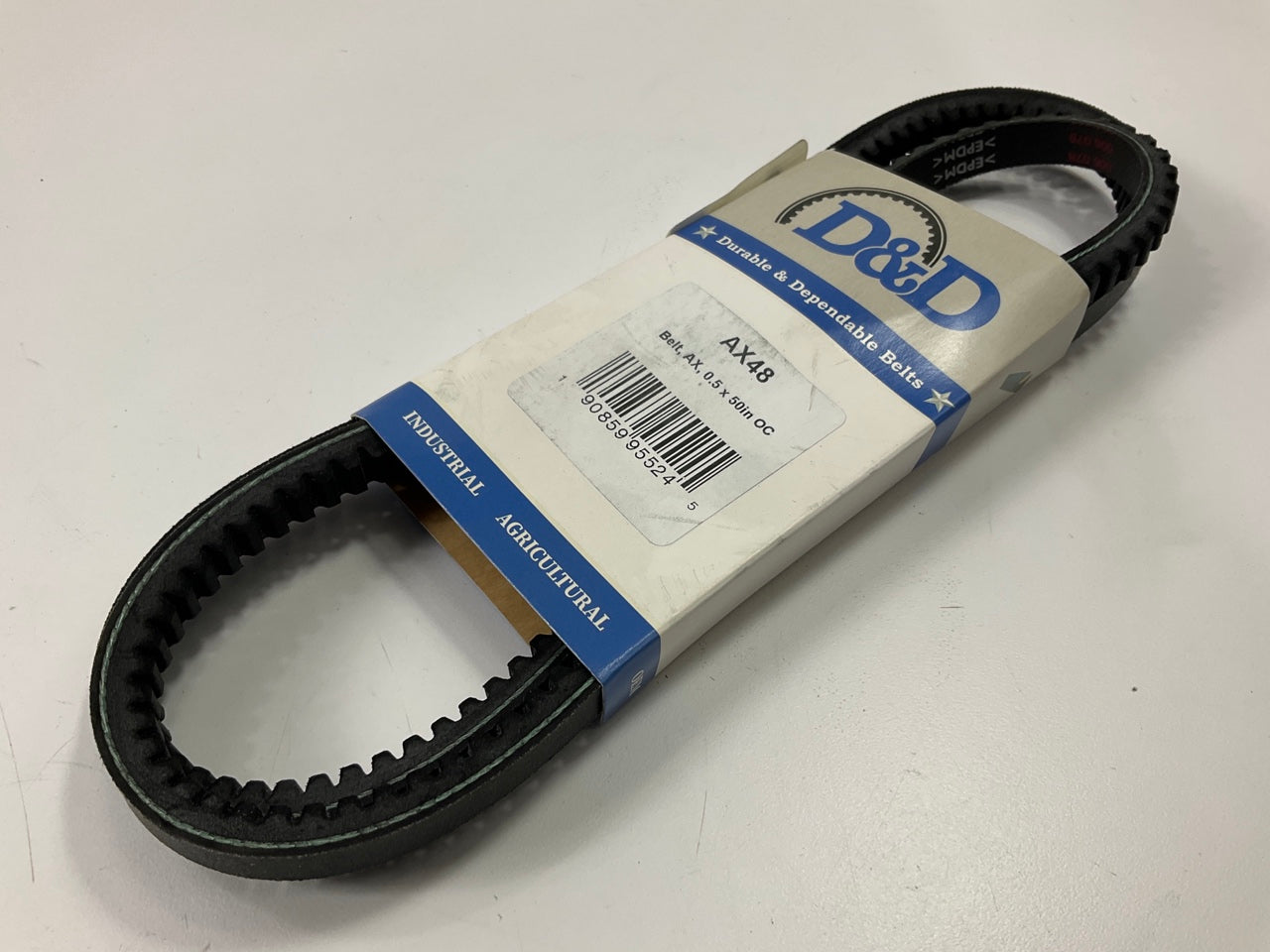 D&D AX48 Cogged Industrial Accessory Drive Belt - 1/2'' X 50''