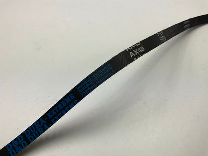 D&D AX49 Cogged Industrial Accessory Drive Belt - 1/2'' X 51''