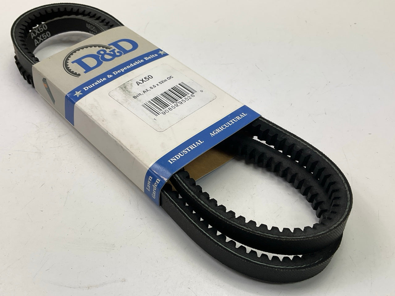 D&D AX50 Cogged Industrial Accessory Drive V - Belt - 1/2'' X 52''
