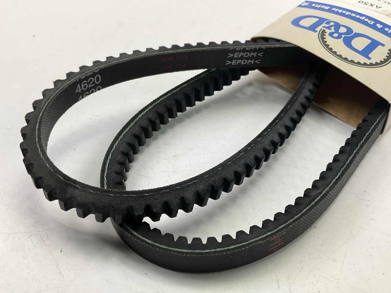 D&D AX50 Cogged Industrial Accessory Drive V - Belt - 1/2'' X 52''