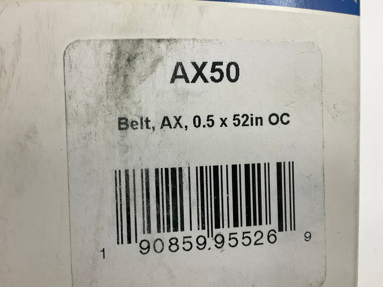 D&D AX50 Cogged Industrial Accessory Drive V - Belt - 1/2'' X 52''
