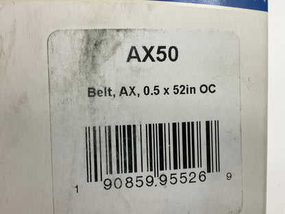 D&D AX50 Cogged Industrial Accessory Drive V - Belt - 1/2'' X 52''