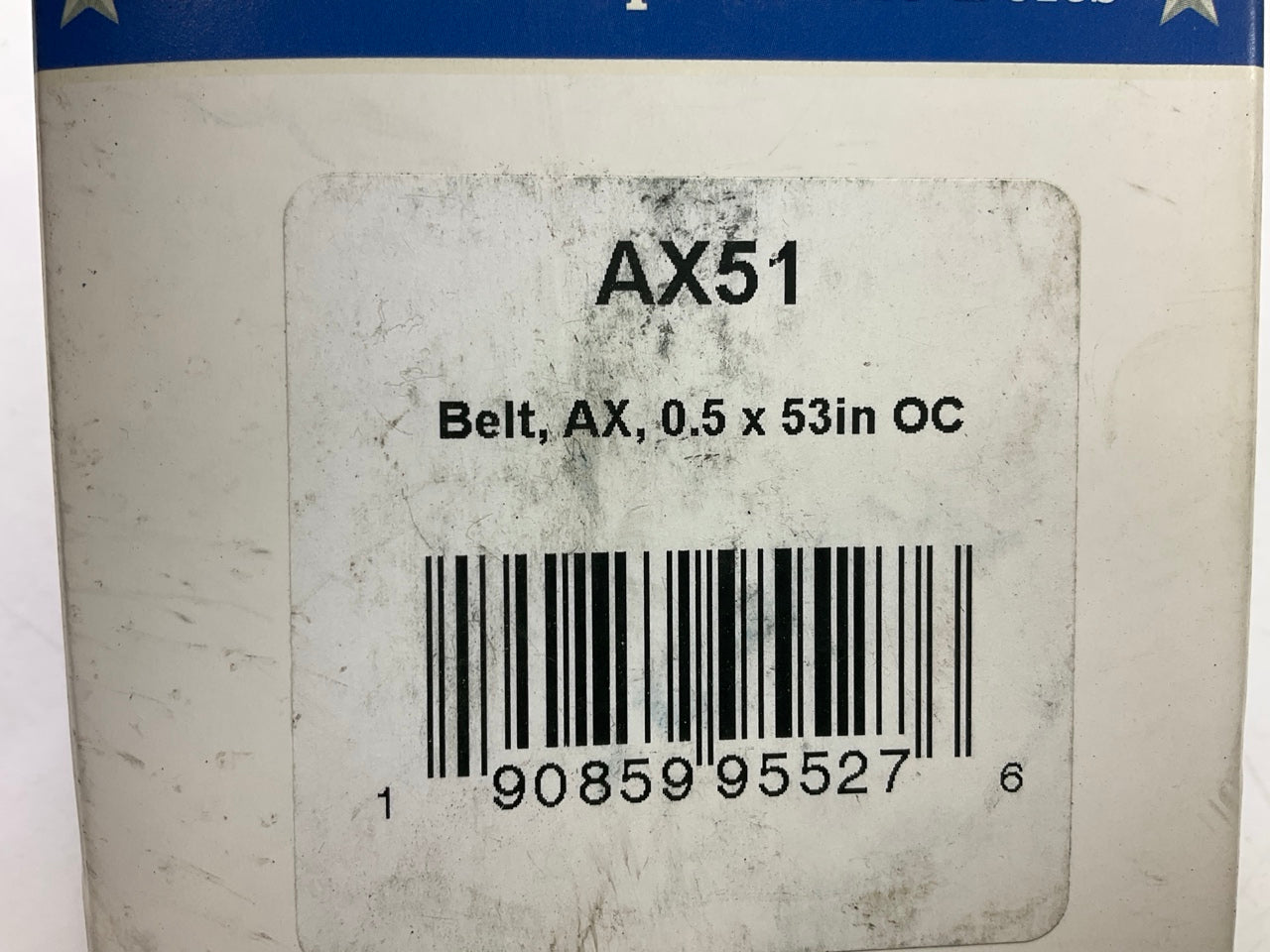 D&D AX51 Cogged Industrial Accessory Drive Belt - 1/2'' X 53''
