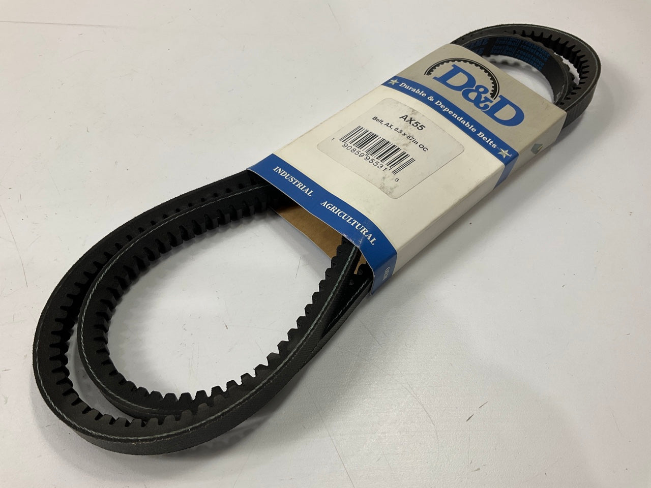 D&D AX55 Cogged Industrial Accessory Drive Belt - 1/2'' X 57''