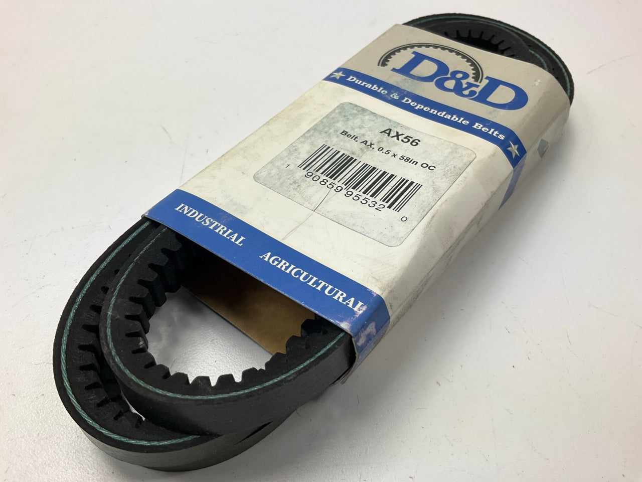 D&D AX56 Cogged Industrial Accessory Drive Belt - 1/2'' X 58''