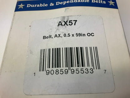 D&D AX57 Cogged Industrial Accessory Drive Belt - 1/2'' X 59''