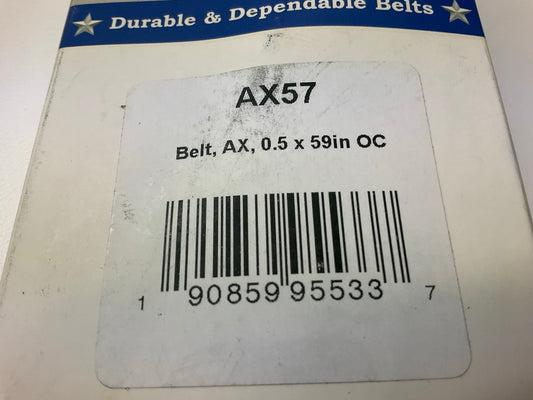 D&D AX57 Cogged Industrial Accessory Drive Belt - 1/2'' X 59''
