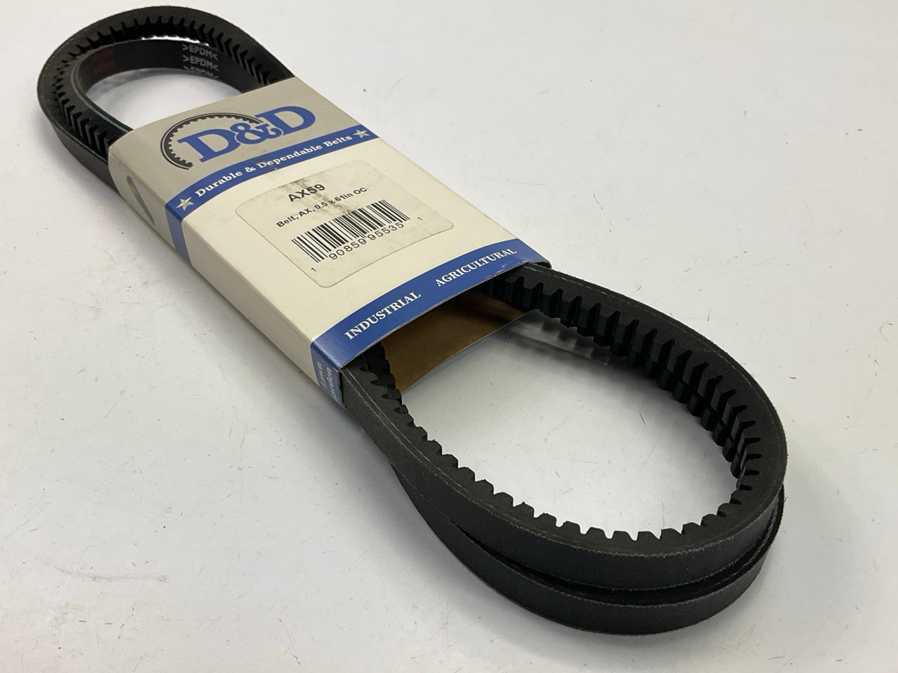 D&D AX59 Cogged Industrial Accessory Drive V - Belt - 1/2'' X 61''