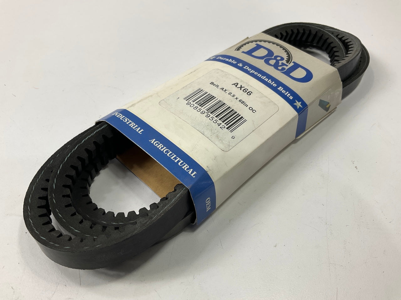 D&D AX66 Industrial Cogged Accessory Drive Belt - 1/2'' X 68''