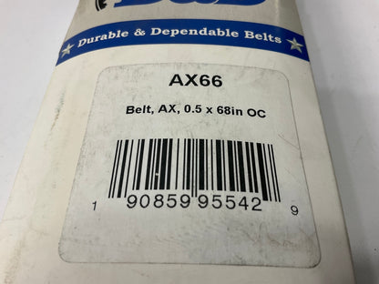 D&D AX66 Industrial Cogged Accessory Drive Belt - 1/2'' X 68''