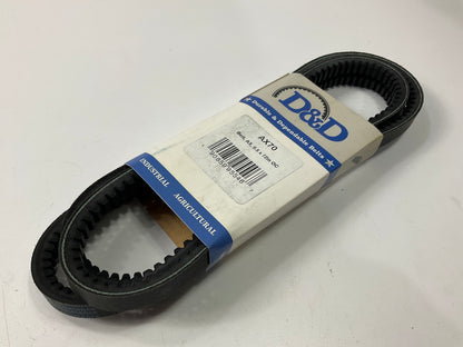 D&D AX70 Cogged Industrial Accessory Drive Belt - 1/2'' X 72''