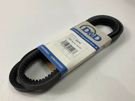 D&D AX70 Cogged Industrial Accessory Drive Belt - 1/2'' X 72''