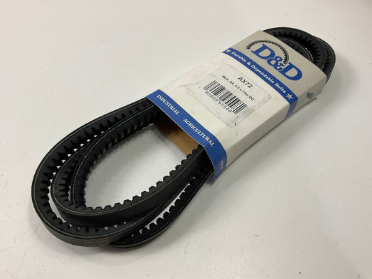 D&D AX72 Cogged Industrial Accessory Drive Belt - 1/2'' X 74''