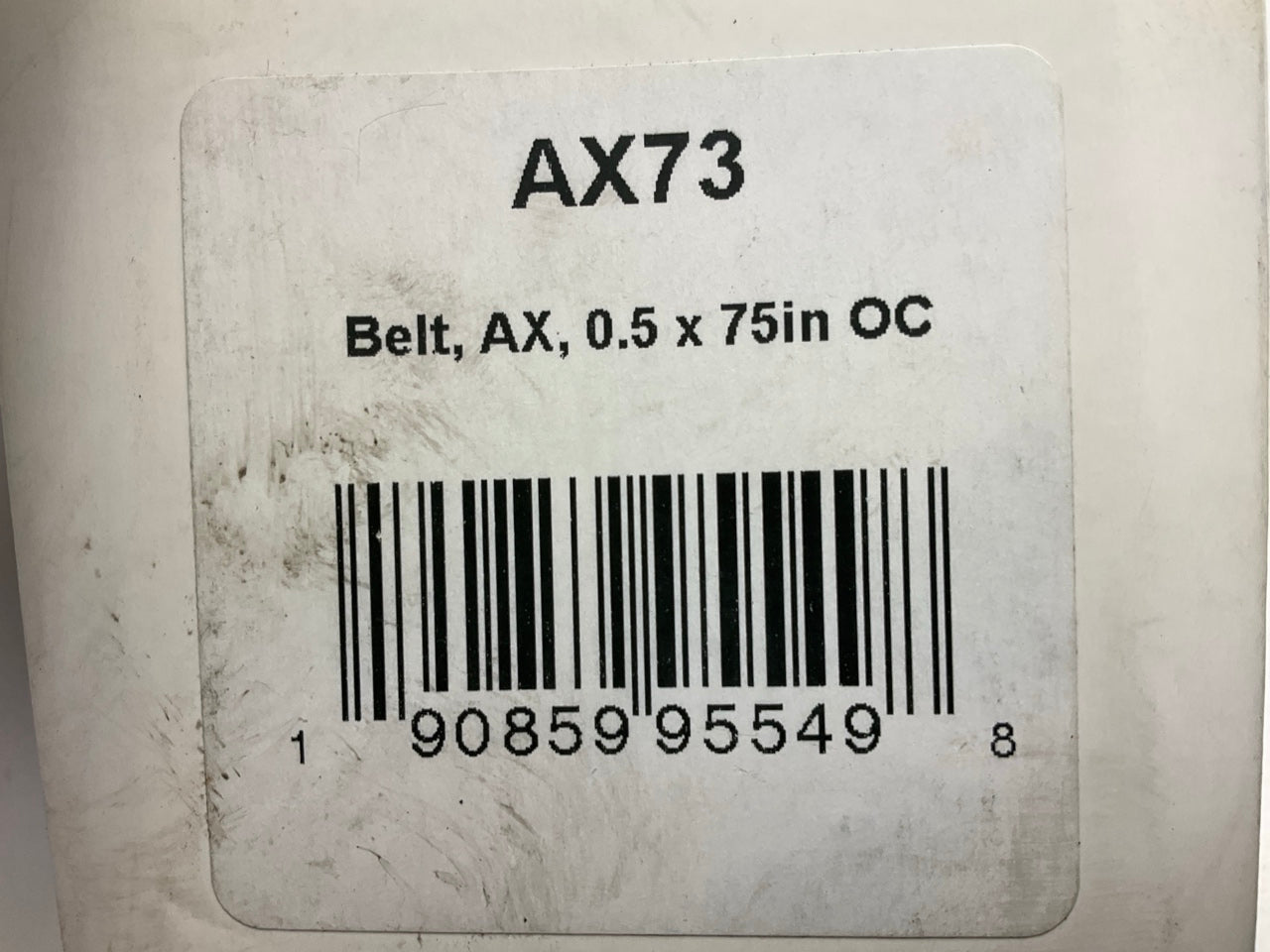 D&D AX73 Cogged Industrial Accessory Drive Belt - 1/2'' X 75''