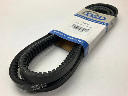 D&D AX74 Cogged Industrial Accessory Drive Belt - 5/8'' X 77''